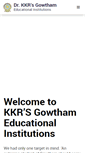 Mobile Screenshot of kkrgowtham.com