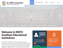 Tablet Screenshot of kkrgowtham.com